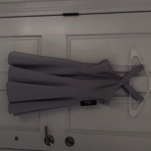 Light Gray Halter Skater Dress